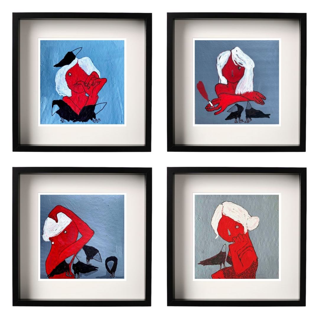 Gallery Wall Set: Red