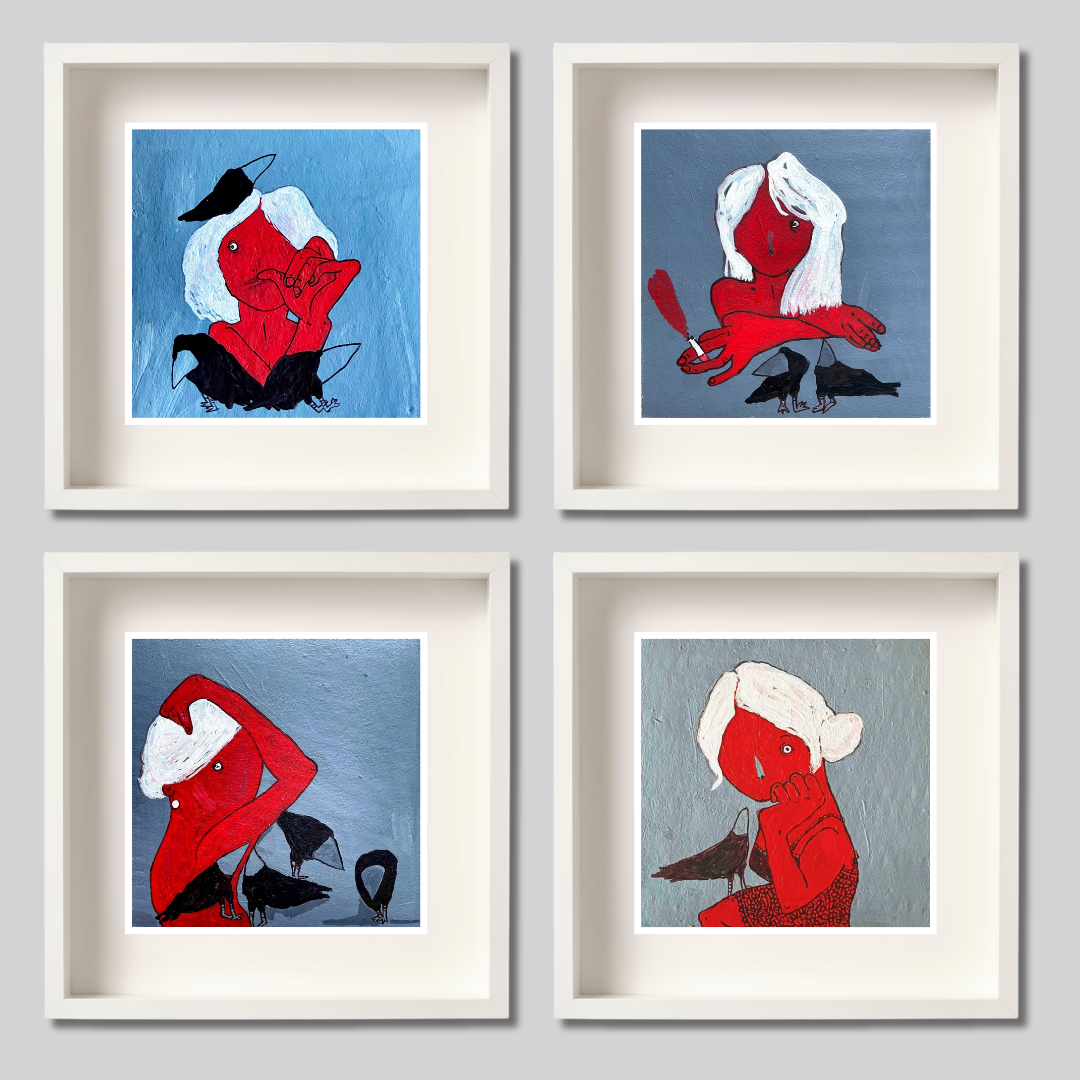 Gallery Wall Set: Red