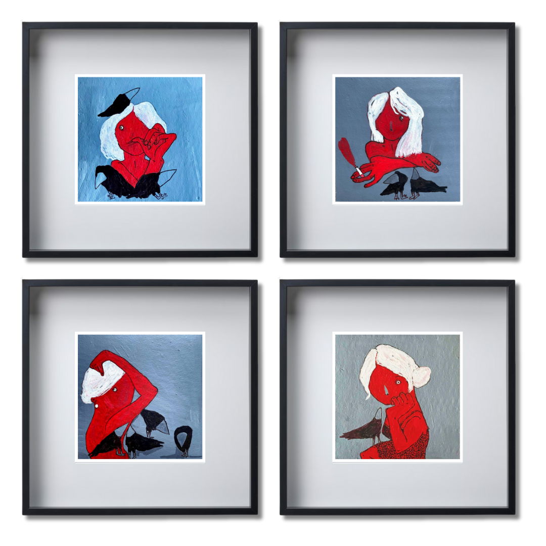 Gallery Wall Set: Red