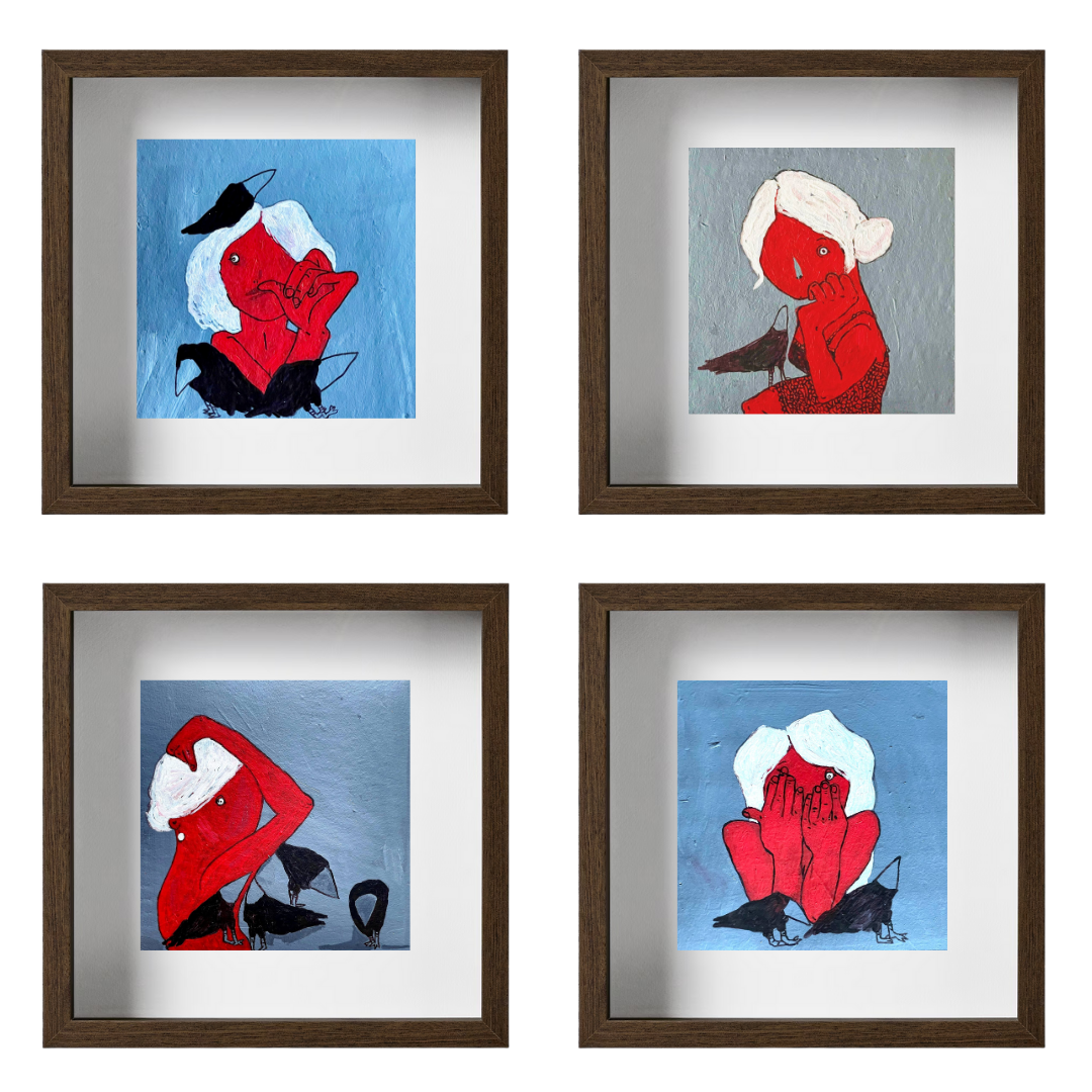 Gallery Wall Set: Red