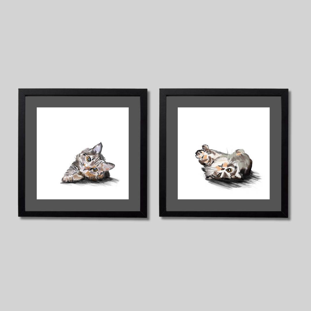 Gallery Wall Set: Cat Mood