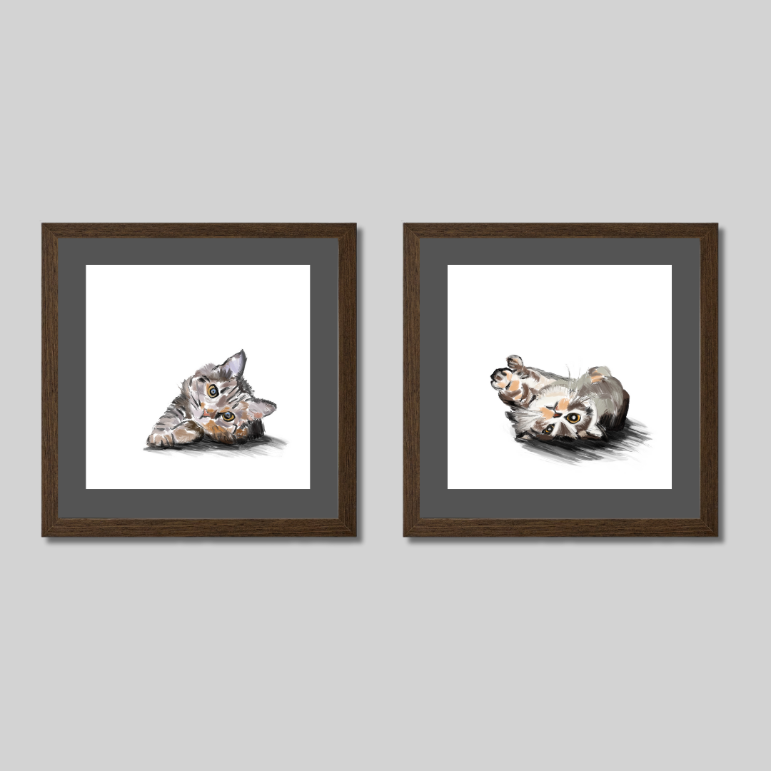 Gallery Wall Set: Cat Mood