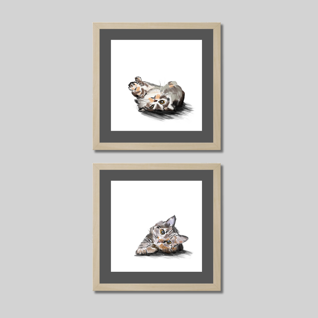 Gallery Wall Set: Cat Mood