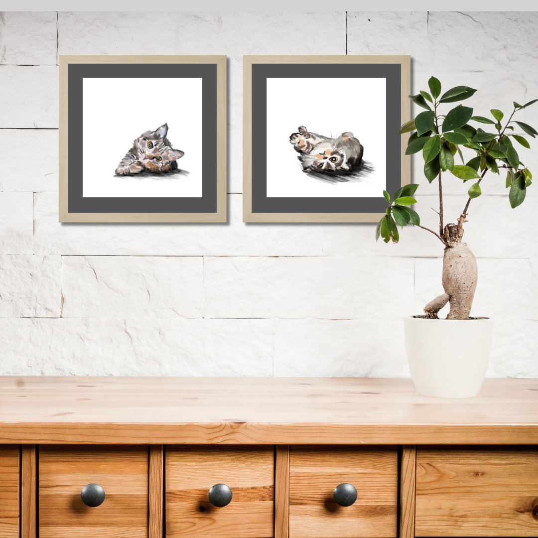 Gallery Wall Set: Cat Mood