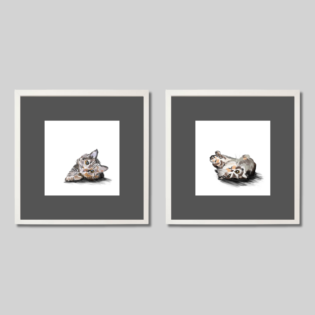 Gallery Wall Set: Cat Mood