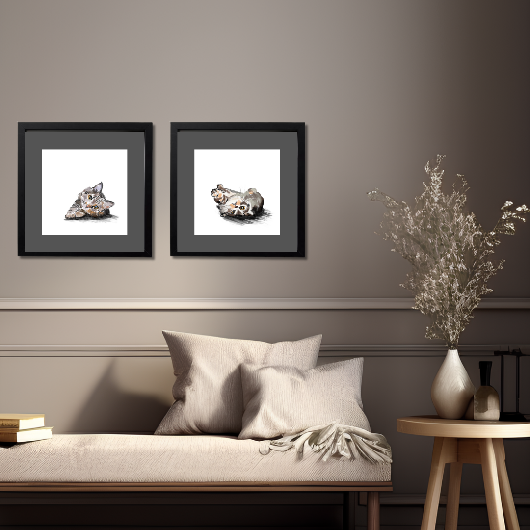 Gallery Wall Set: Cat Mood