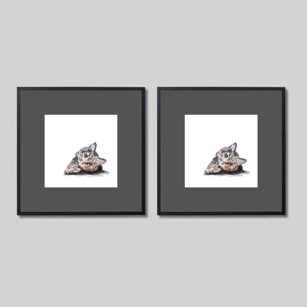 Gallery Wall Set: Cat Mood