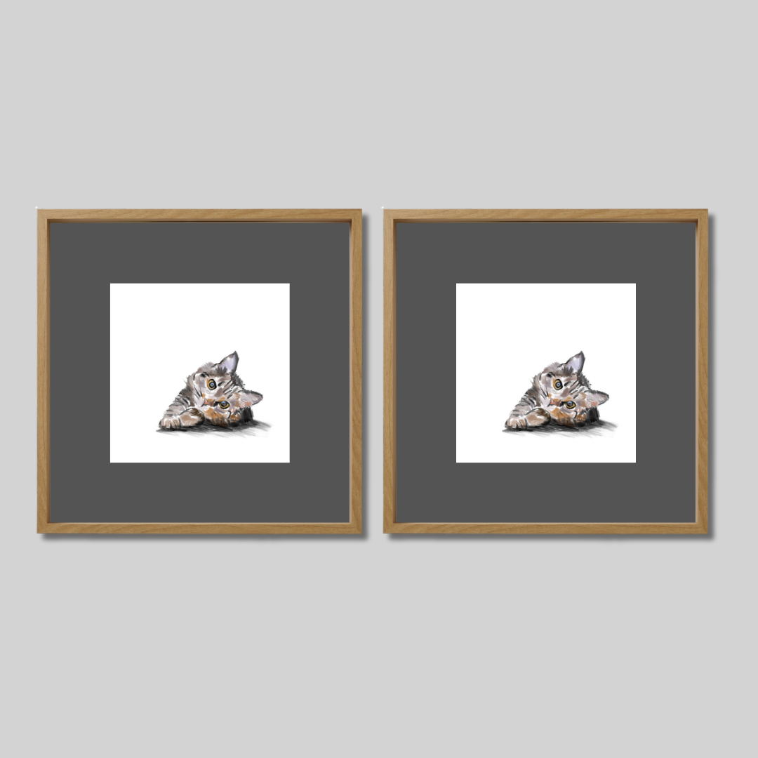 Gallery Wall Set: Cat Mood