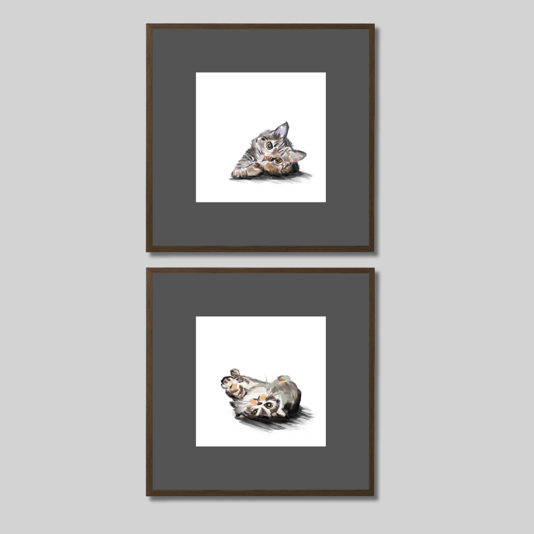 Gallery Wall Set: Cat Mood