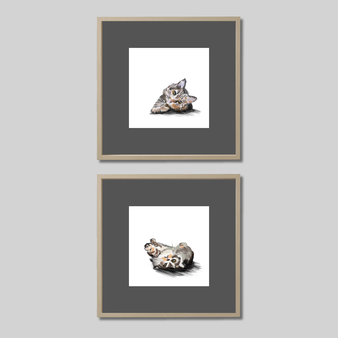 Gallery Wall Set: Cat Mood