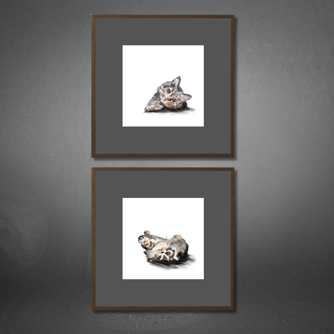 Gallery Wall Set: Cat Mood