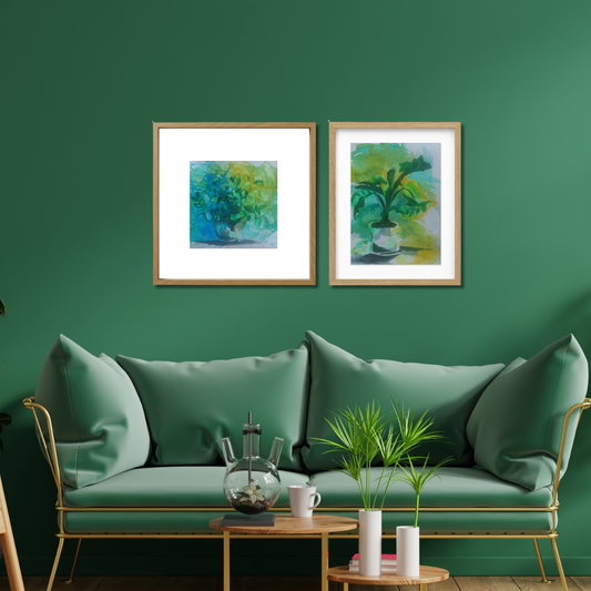 Gallery Wall Set: Green Grow