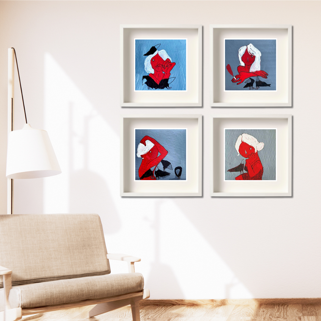 Gallery Wall Set: Red