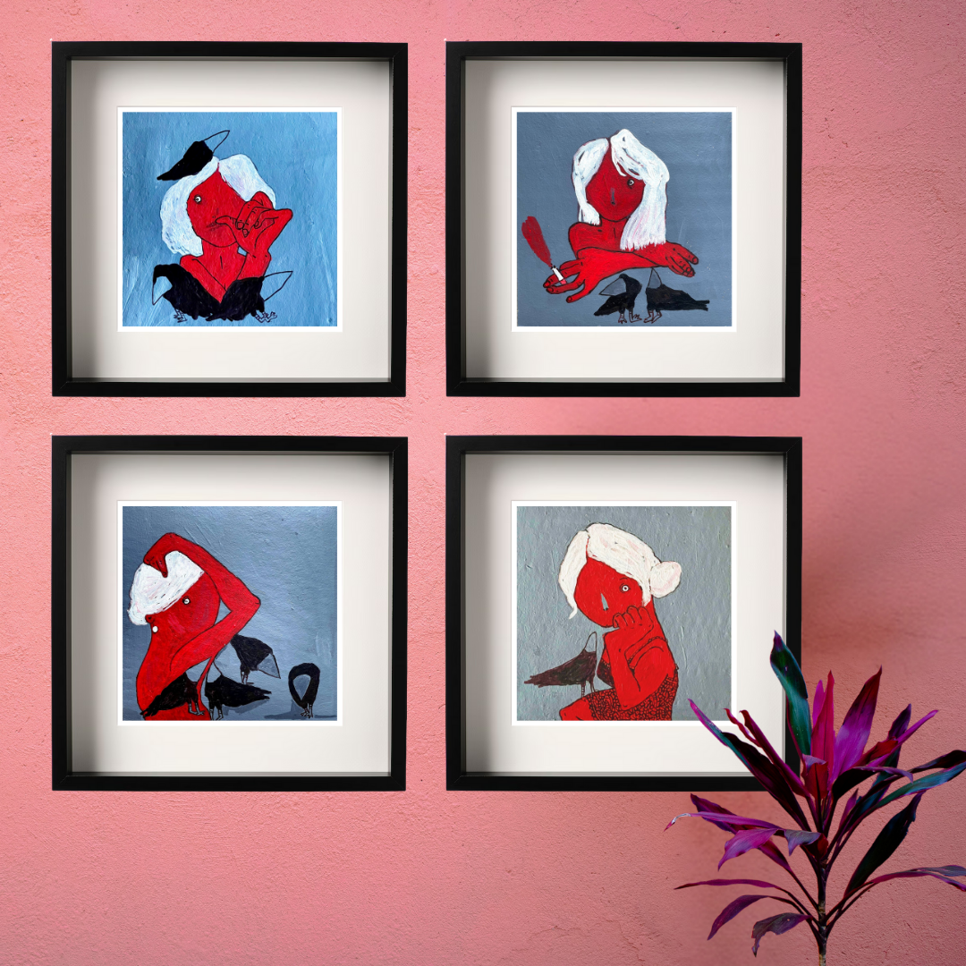 Gallery Wall Set: Red