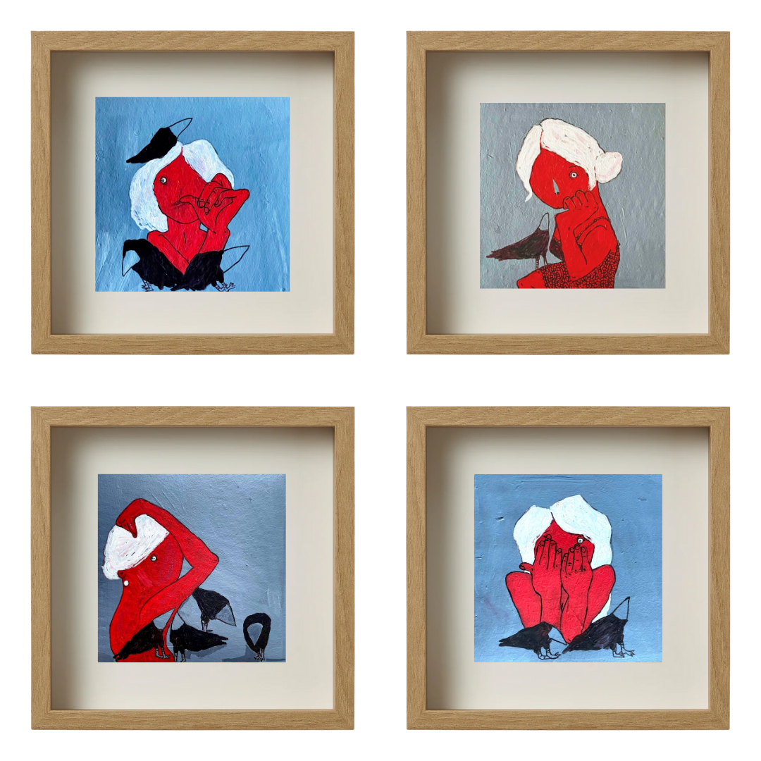 Gallery Wall Set: Red