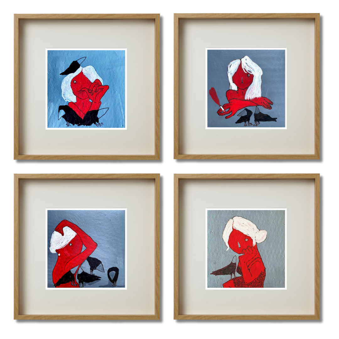 Gallery Wall Set: Red