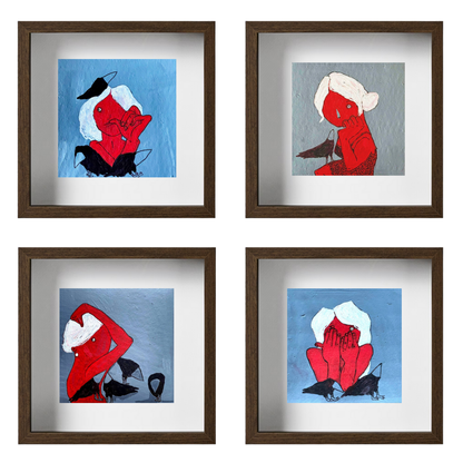 Gallery Wall Set: Red