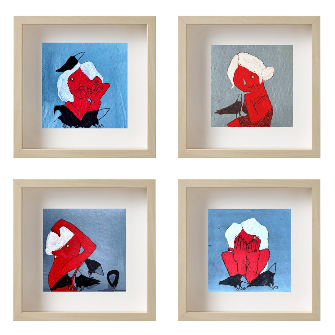Gallery Wall Set: Red