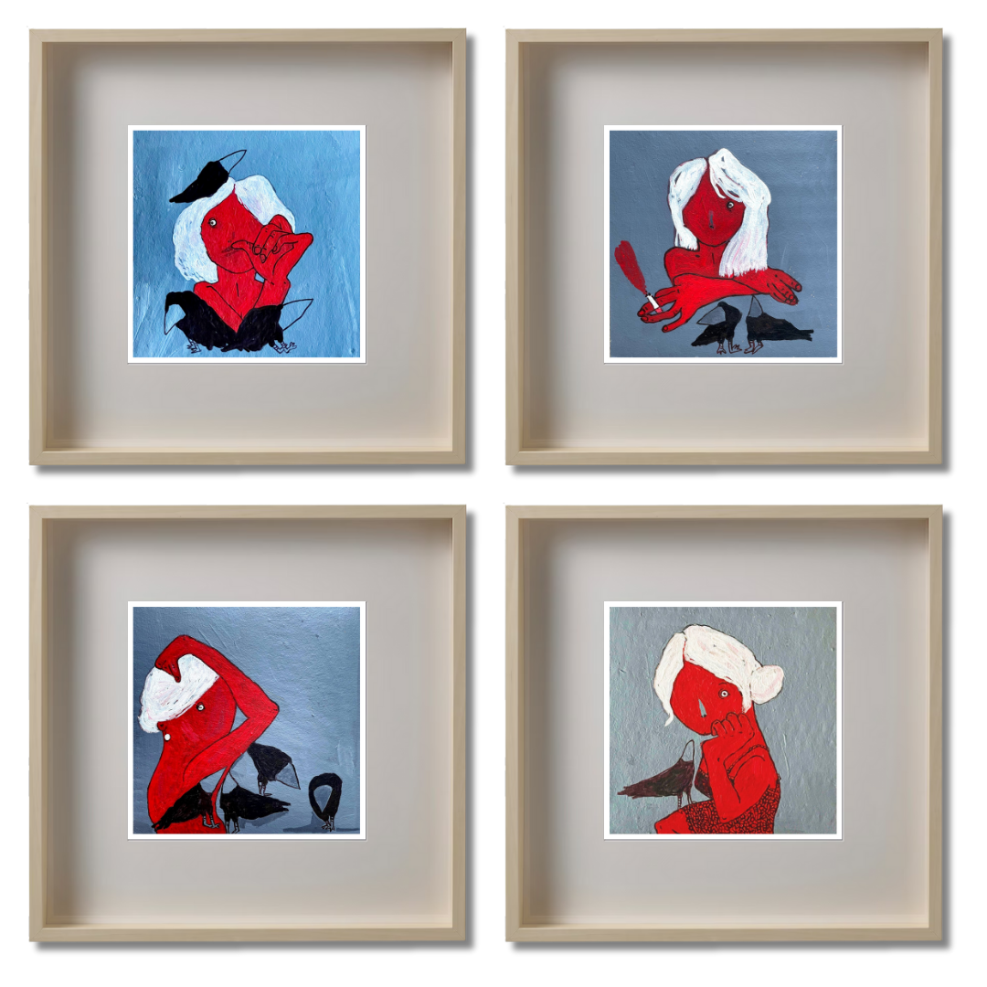 Gallery Wall Set: Red