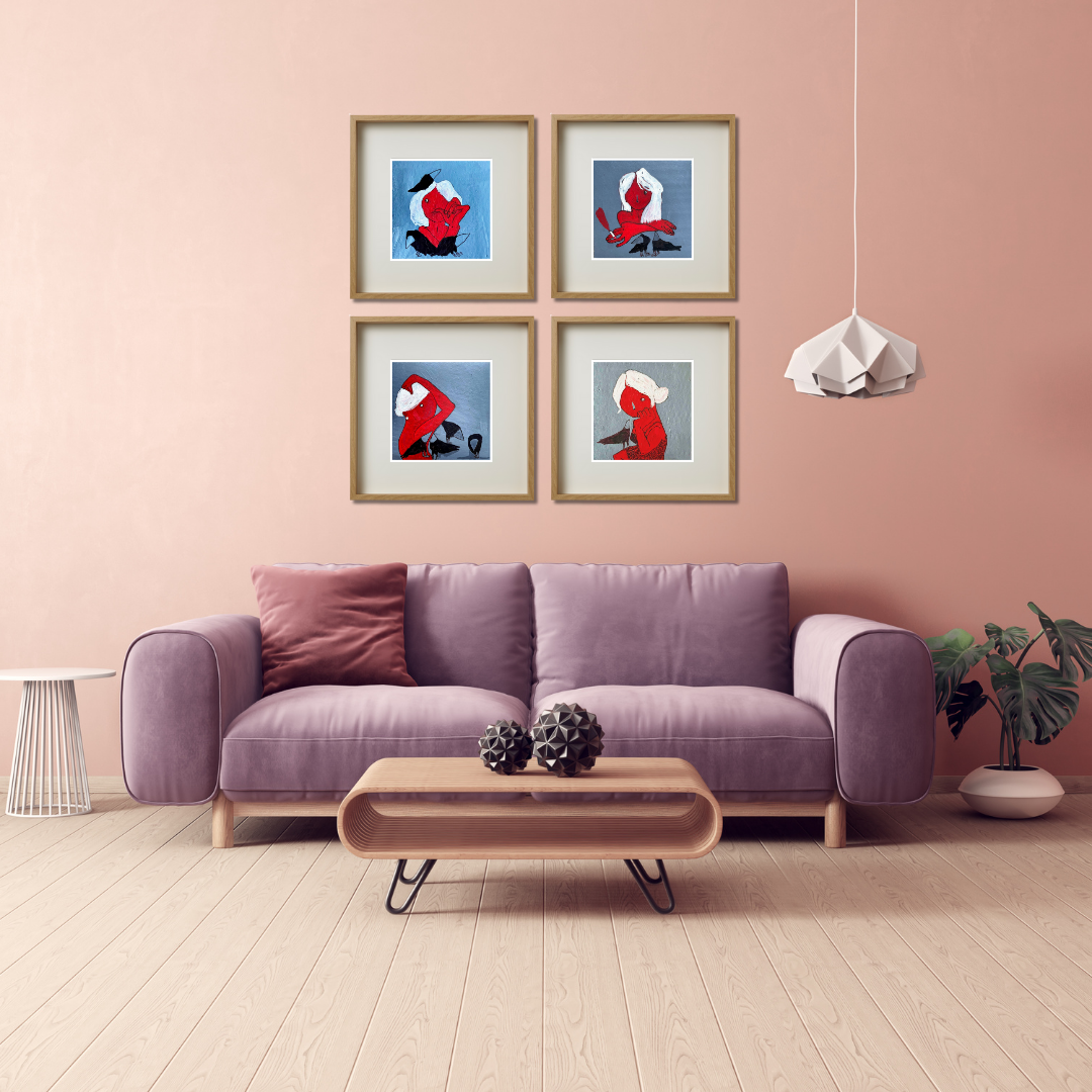 Gallery Wall Set: Red