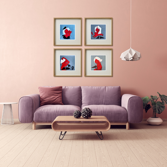 Gallery Wall Set: Red