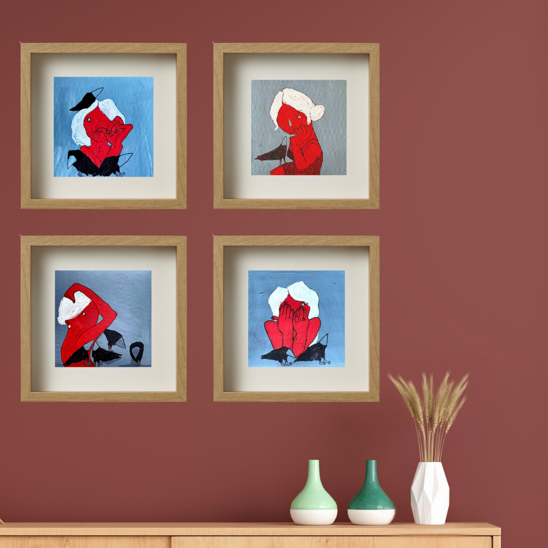 Gallery Wall Set: Red