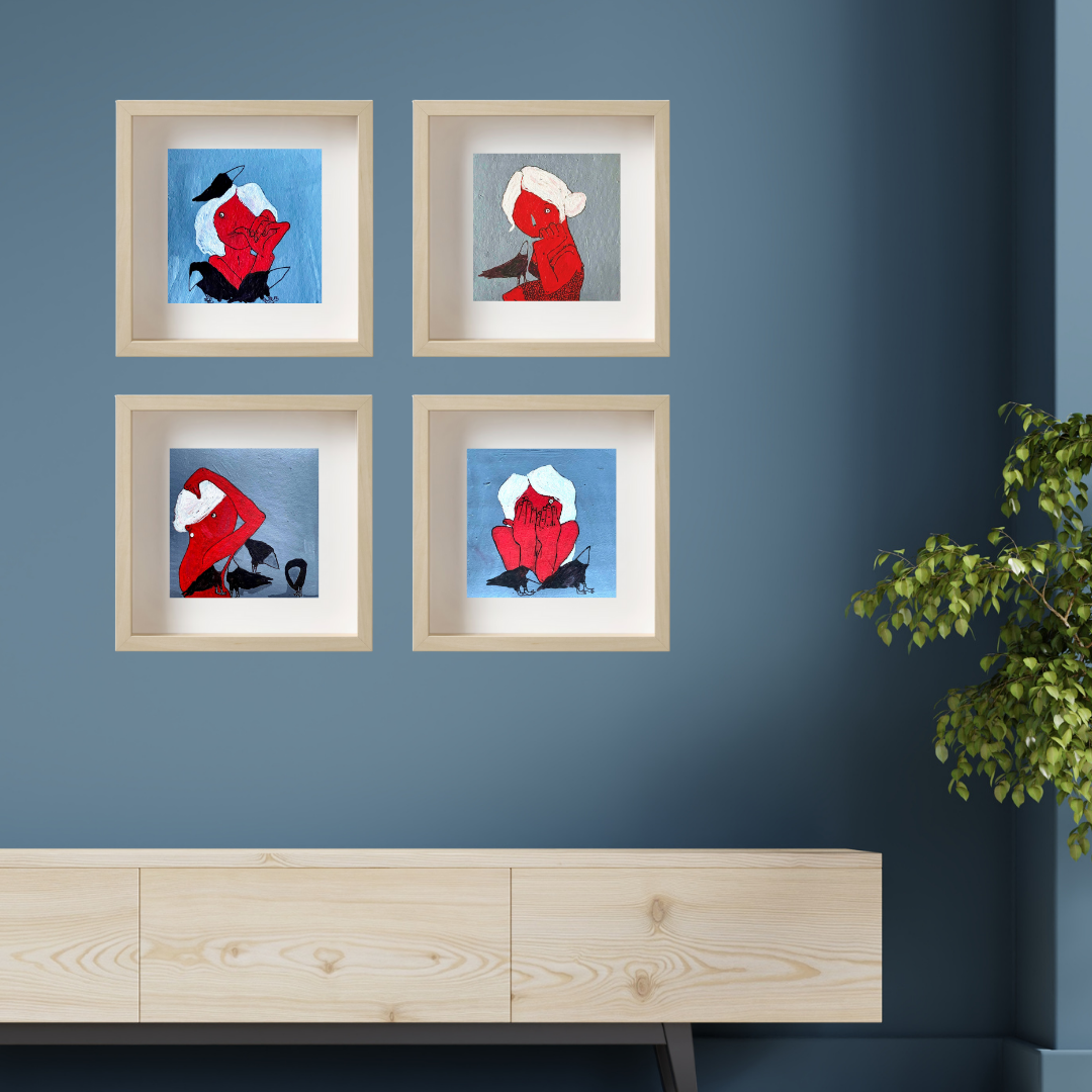 Gallery Wall Set: Red