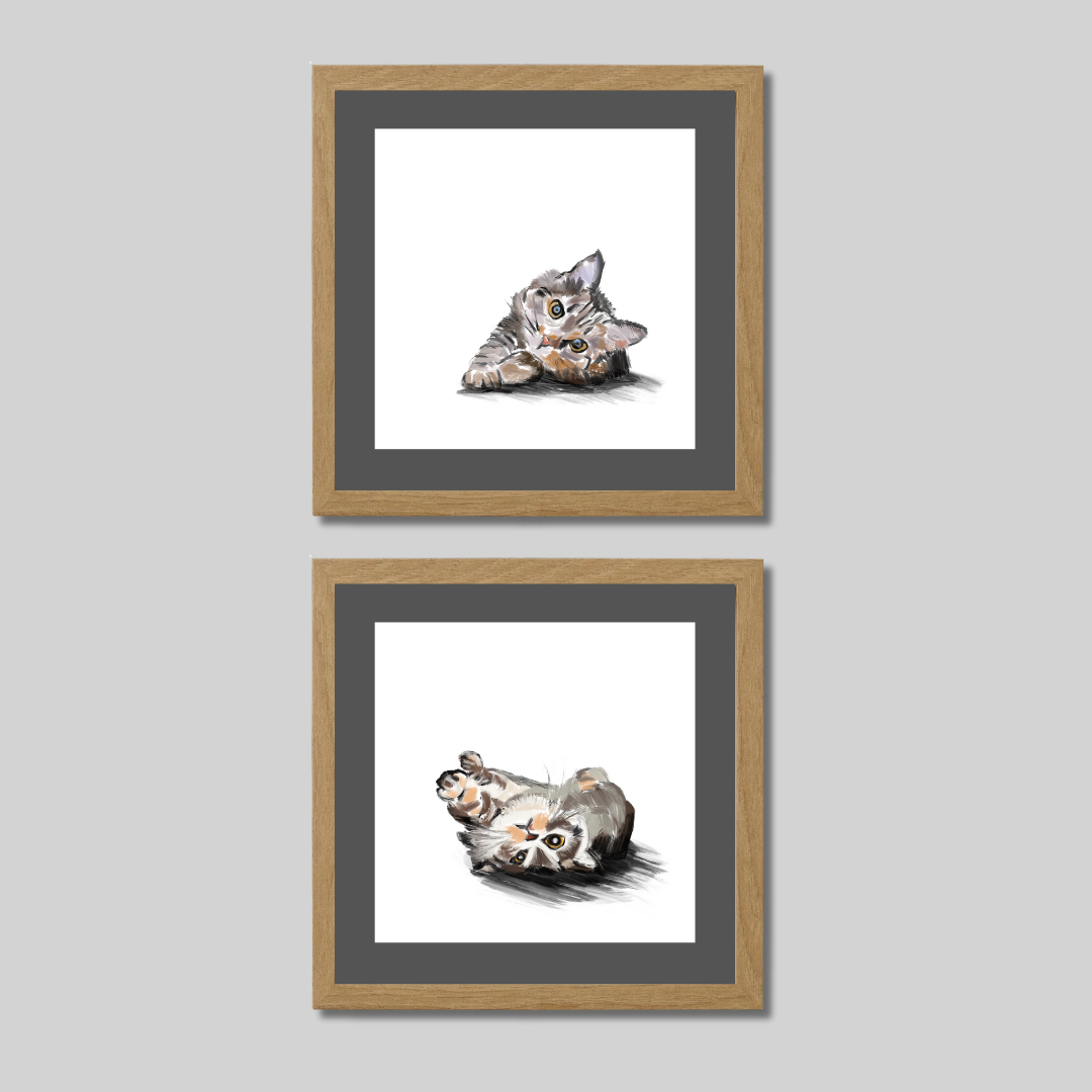 Gallery Wall Set: Cat Mood