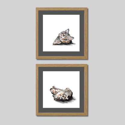 Gallery Wall Set: Cat Mood
