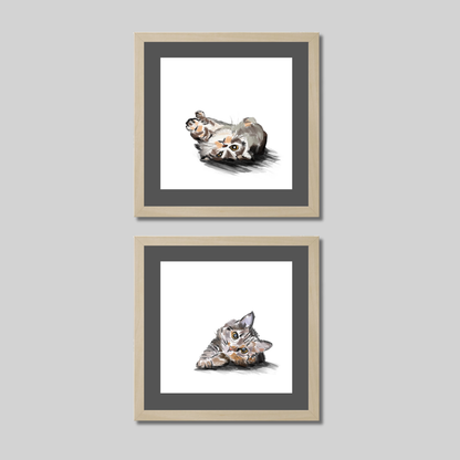 Gallery Wall Set: Cat Mood