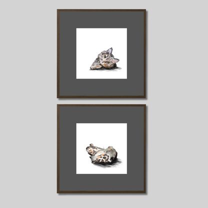 Gallery Wall Set: Cat Mood
