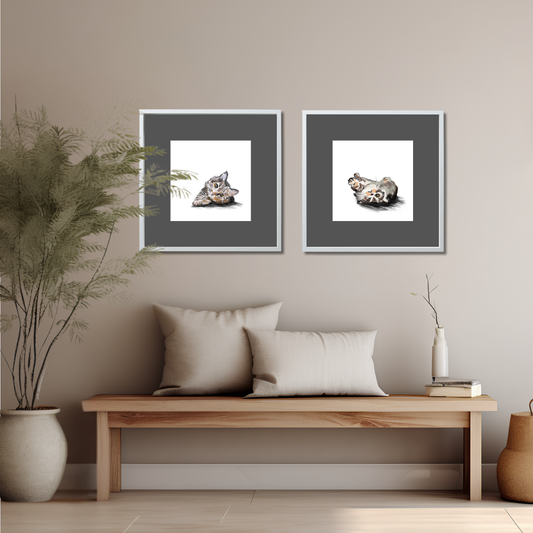 Gallery Wall Set: Cat Mood