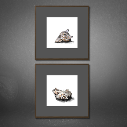 Gallery Wall Set: Cat Mood