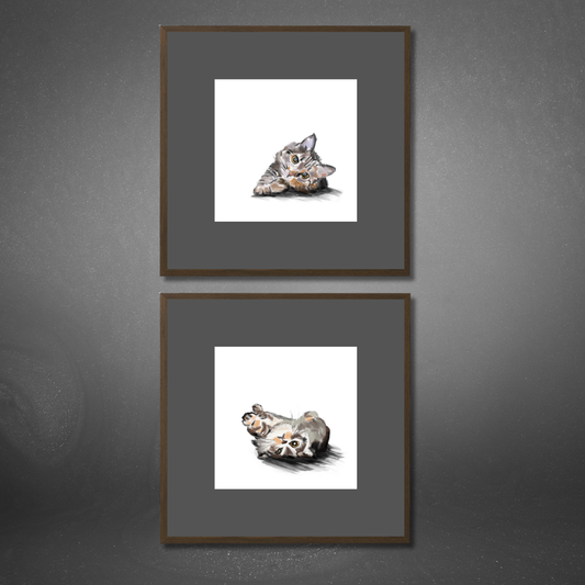 Gallery Wall Set: Cat Mood